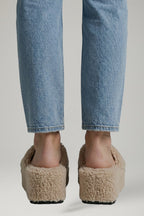 Platform wedge sandals, top view