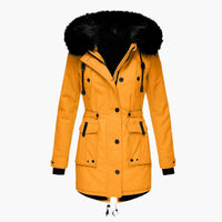 Carys | Women's Faux Fur Trim Hooded Parka for Autumn City Commuting