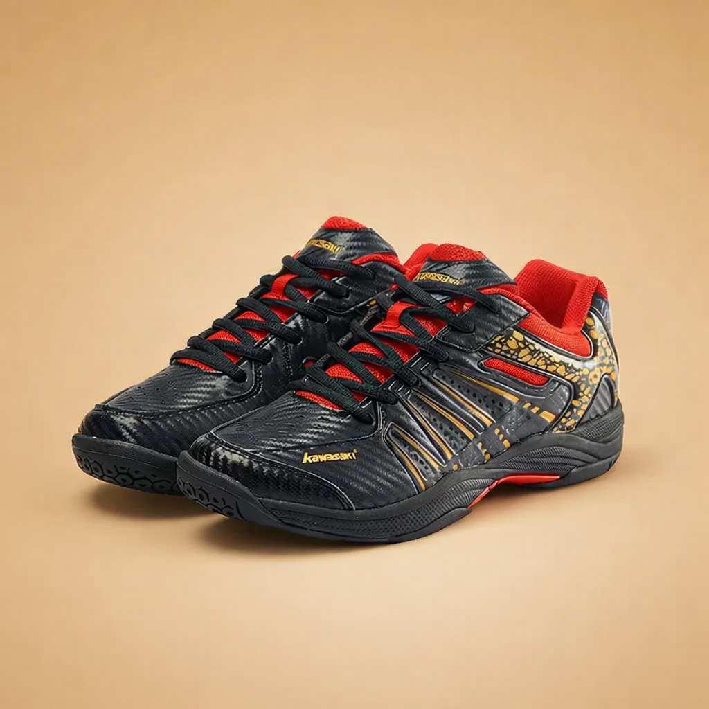 White men's lightweight sports trainers with an anti-slip sole