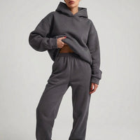 Jolene | Women's Oversized Fleece Hoodie and Jogger Two Piece Set